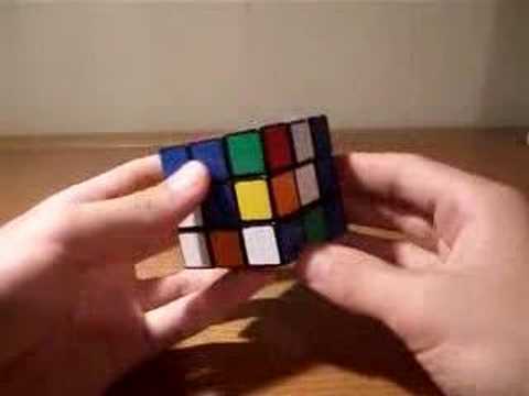 solving the first cross in rubiks cube