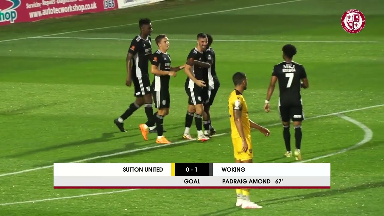 Sutton United 0 - 1 Woking | Under 2 Min Highlights
