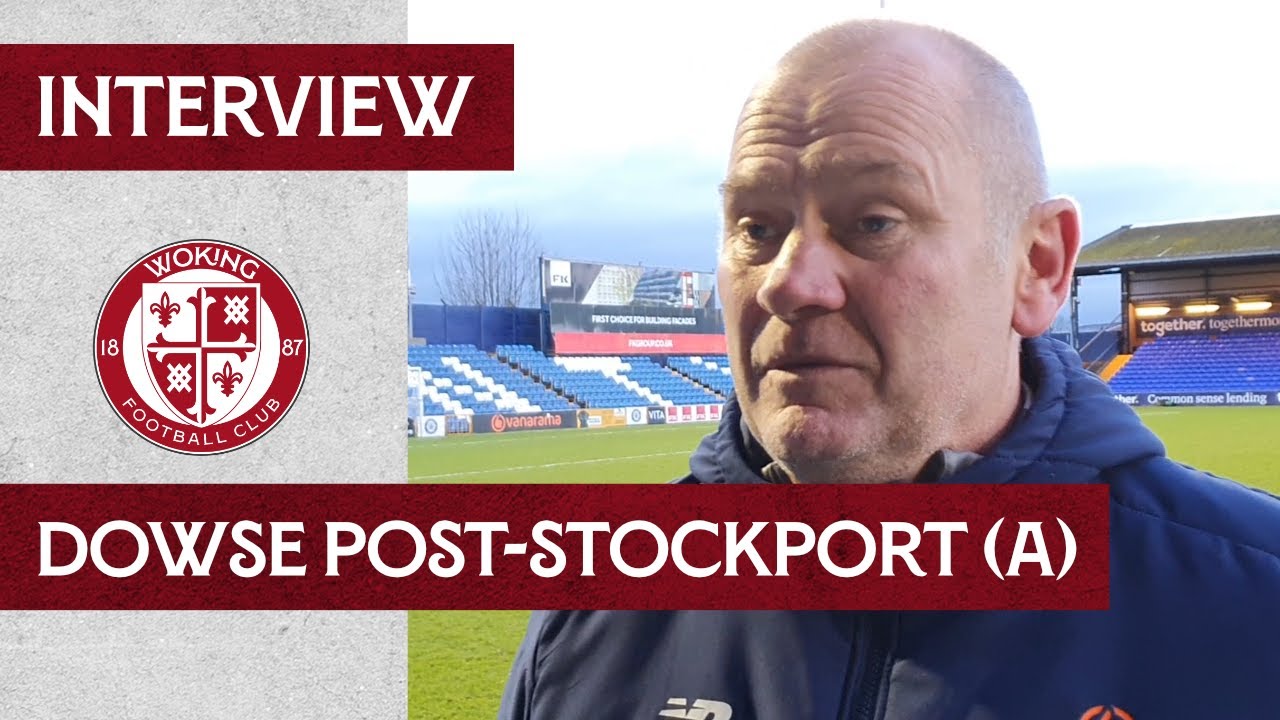 Stockport County 1-0 Woking | Dowse Interview