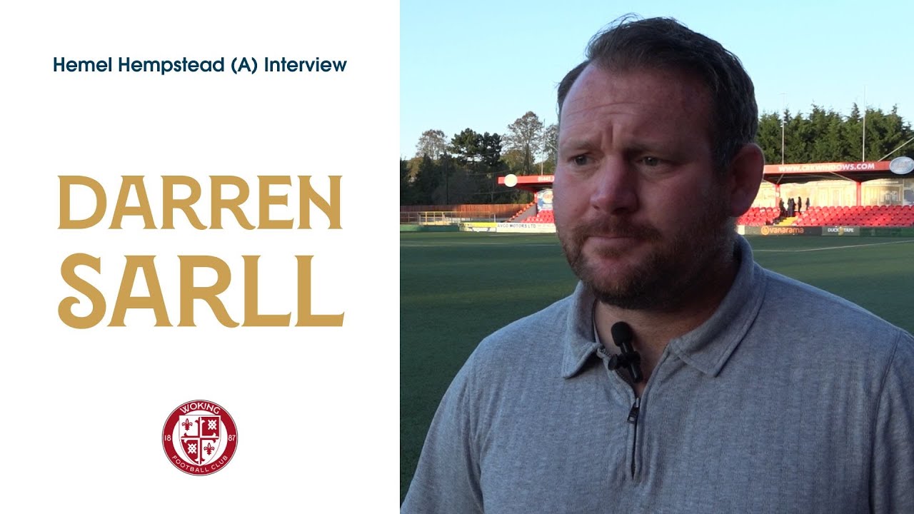 Darren Sarll Interview | Hemel Hempstead Town 0-0 Woking