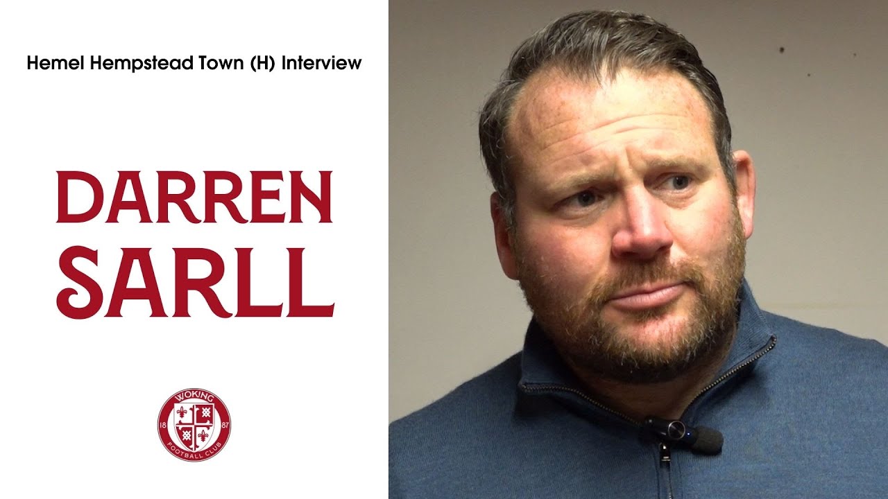 Darren Sarll Interview | Woking 2-0 Hemel Hempstead Town