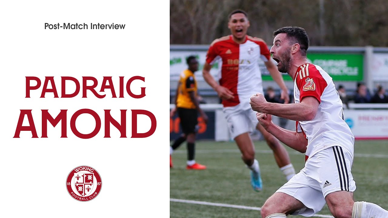 Maidstone United 1-2 Woking | Padraig Amond Interview